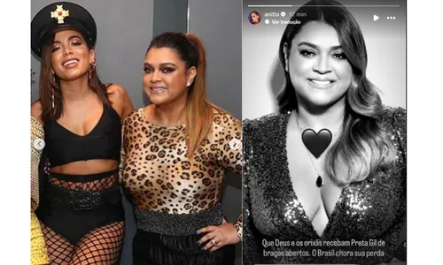 
					Anitta se despede de Preta Gil e faz desabafo: 'De braços abertos'
				
				