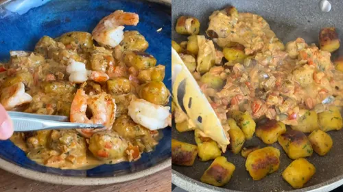 
					Aprenda fazer nhoque de banana-da-terra ao molho de moqueca de camarão
				
				