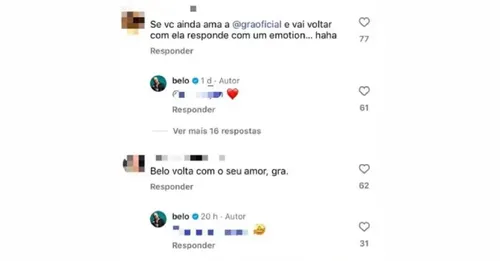  Belo choca ao 'confirmar' desejo de reatar com Gracyanne Barbosa 