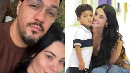 
					Belo é flagrado em momento raro com Rayane Figliuzzi e enteado; veja
				
				