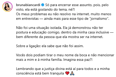 
					Bruna Biancardi detona Virgínia e expõe mentira: 'Não tem postura'
				
				