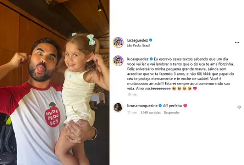 
					Bruna Marquezine se derrete por filha de Virginia Fonseca e Zé Felipe
				
				