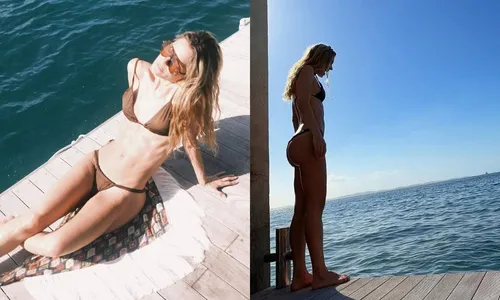 
					Carolina Dieckmmann ostenta corpão e renova bronze na Bahia; FOTOS
				
				