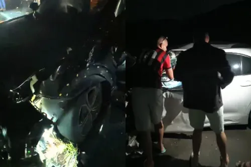 
					Carros caem de ponte após colisão na Bahia; acidente teve 5 veículos
				
				