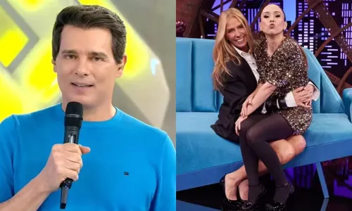   					Celso Portiolli quebra protocolo e manda recado para Galisteu e Tatá  				  				