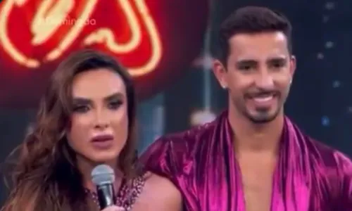   					Dança dos Famosos: Nicole Bahls alfineta jurado técnico após erro  				  				