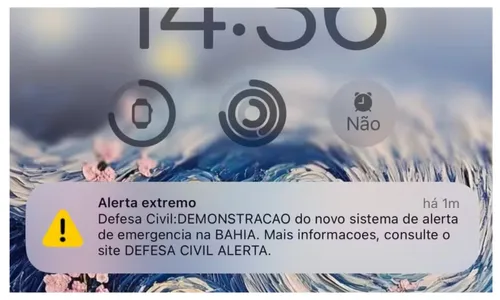 
				
					Defesa Civil emite demonstração de alerta para emergências via SMS
				
				