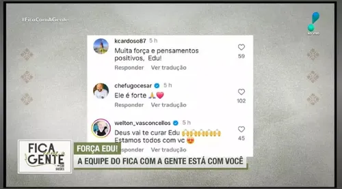 
					Edu Guedes tem estado de saúde revelado após desabafo de Ana Hickmann
				
				