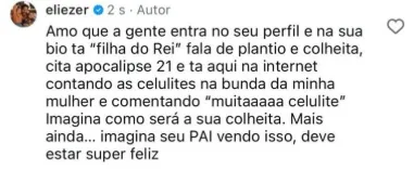 
					Eliezer massacra seguidora que criticou corpo de Viih Tube
				
				