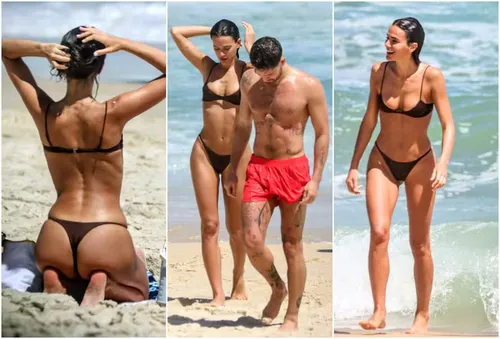 
					Ex-namorados, Bruna Marquezine e João Guilherme curtem praia juntos
				
				