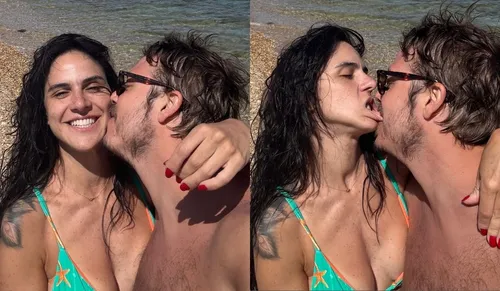 
					Fábio Porchat morde boca da namorada em viagem romântica
				
				