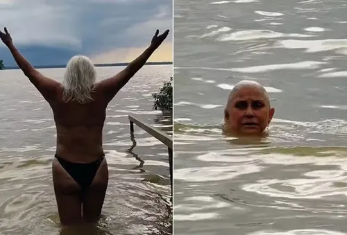 
					Fafá de Belém tira a roupa e faz topless em rio no Pará na COP30
				
				