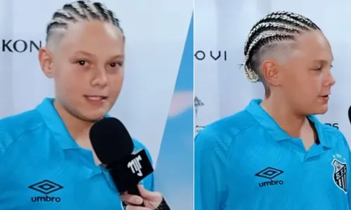   					Filho de Neymar Jr surge em entrevista inédita e dá bronca no pai  				  				