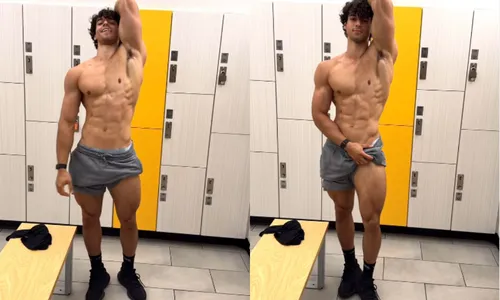 
					Filho de Xanddy dá puxada indiscreta no short para mostrar músculos
				
				