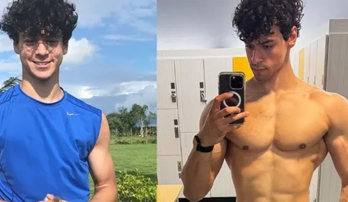 
				
					Filho de Xanddy e Carla Perez exibe transformação do corpo e choca
				
				