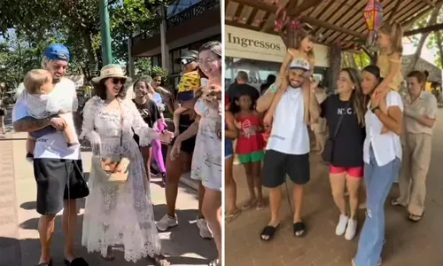 
					Filhos de Virginia e Zé Felipe roubam a cena durante viagem à Bahia
				
				