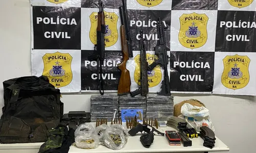 
				
					Fuzis são apreendidos em operação da Polícia Civil em Cafarnaum
				
				