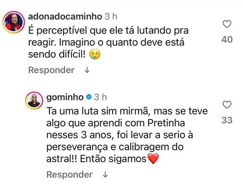 
					Gominho revela ensinamento de Preta Gil em meio a momento delicado
				
				
