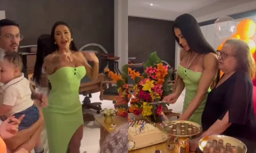 
					Gracyanne Barbosa reencontra Belo em aniversário da ex-sogra: 'Amor'
				
				