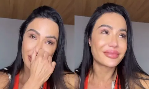 
					Gracyanne chora em desabafo sobre lesão no Dança dos Famosos: 'Triste'
				
				