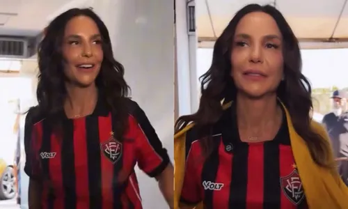 
					Ivete Sangalo chega para 'Clareou' com camisa do Vitória: 'Afrontosa'
				
				