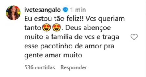 
					Ivete Sangalo reage à gravidez de Lore Improta e Léo Santana; veja
				
				