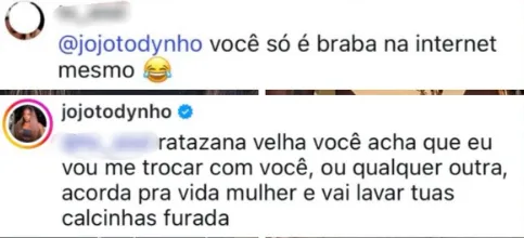 
					Jojo Todynho humilha internauta após provocação: 'Calcinha furada'
				
				