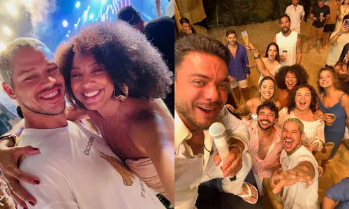 
					José Loreto posa com filha e namorada durante viagem na Bahia; FOTOS
				
				