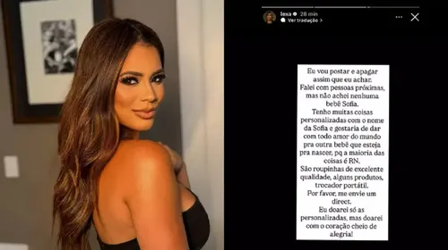   					Lexa toma decisão após perda da filha Sofia e faz apelo  				  				