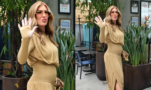 
					Lore Improta faz 1ª aparição após anúncio e barriguinha chama atenção
				
				