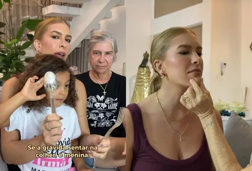 
					Lore Improta faz testes caseiros para descobrir sexo do 2º filho; veja
				
				