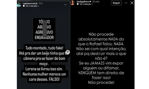 
					Lorena Maria quebra silêncio após amigo acusar MC Daniel: 'Tóxico'
				
				
