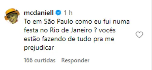 
					MC Daniel quebra o silêncio sobre noitada com Vini Jr. após término
				
				