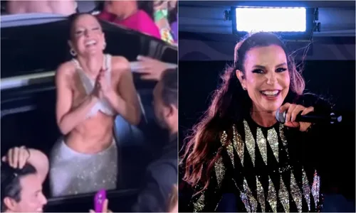 
					Maiara tieta Ivete Sangalo no meio do público em show; vídeo
				
				