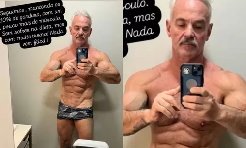 
					Mateus Carrieri impressiona com físico definido aos 58 anos
				
				