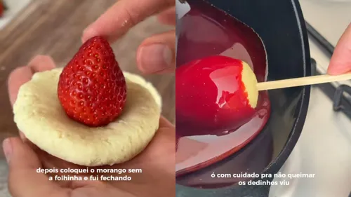 
					'Morango do Amor Proteico': aprenda fazer versão fit da receita
				
				