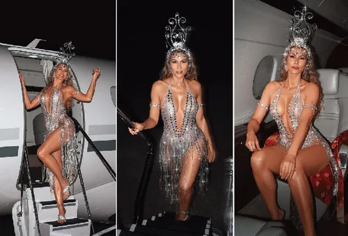 
					Musa do Salgueiro, Lívia Andrade faz ensaio luxuoso em jatinho; veja
				
				