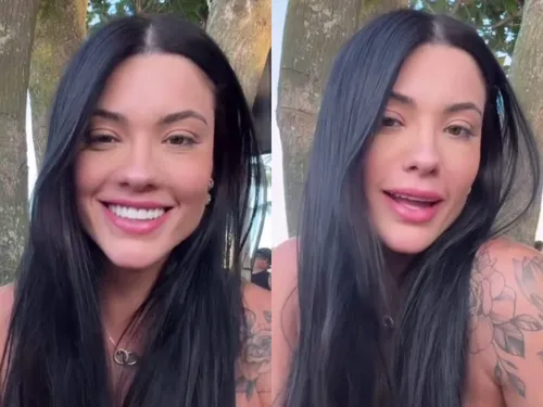 
					Namorada de Belo ignora encontro do cantor com Gracyanne no 'Domingão'
				
				