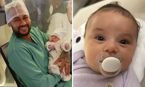   					Neymar surpreende com foto inédita da filha caçula com Bruna Biancardi  				  				