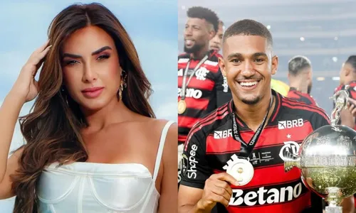
					Nicole Bahls surge em clima íntimo com atacante do Flamengo em festa
				
				