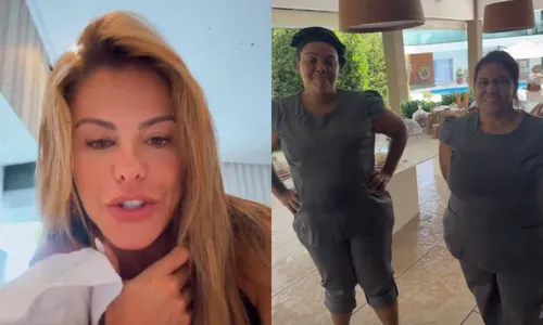 
				
					Poliana Rocha choca ao propor desafio de dieta para funcionárias
				
				