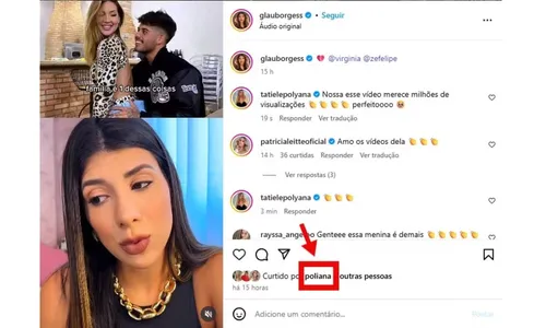 
				
					Poliana Rocha reage após término de Virginia e Zé Felipe: 'Ruindo'
				
				