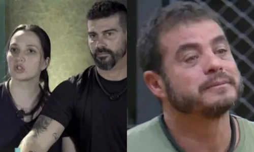 
				
					'Power Couple': Carol e Radamés celebram 'golpe' e Dhomini é detonado
				
				