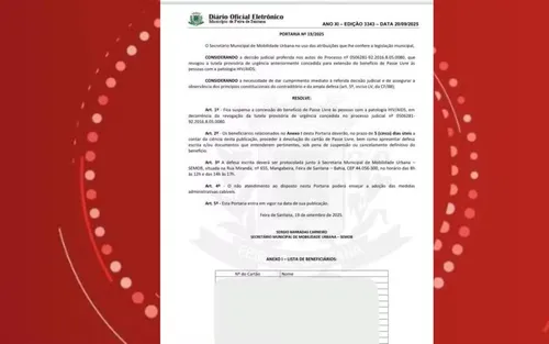 
					Prefeitura na Bahia publica nomes de mais de 600 que vivem com HIV
				
				