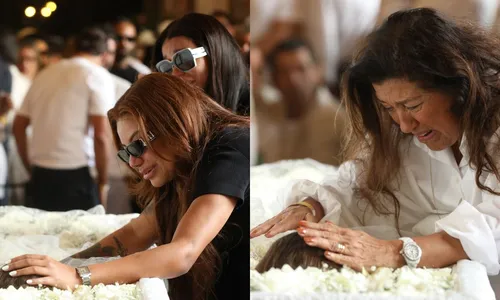
					Regina Casé e Ludmilla choram e são amparadas em velório de Preta Gil
				
				
