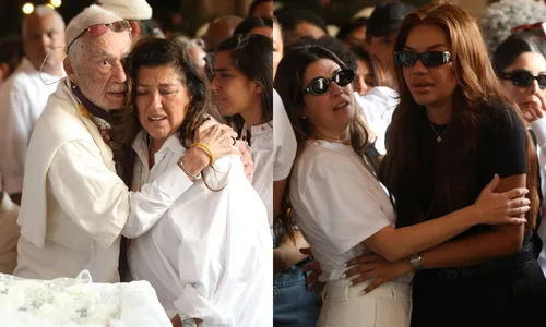
					Regina Casé e Ludmilla choram e são amparadas em velório de Preta Gil
				
				