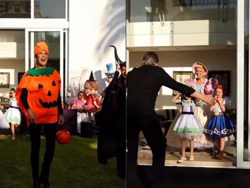 
					Roberto Justus e Ana Paula Siebert dão festa 'assustadora' para filha
				
				