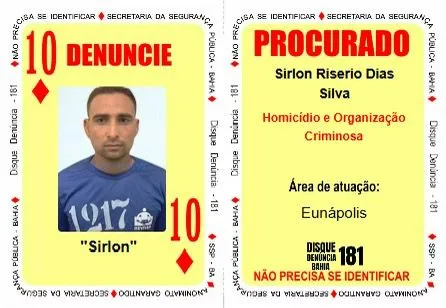 
				
					Seis suspeitos são inseridos no Baralho do Crime da Segurança Pública
				
				