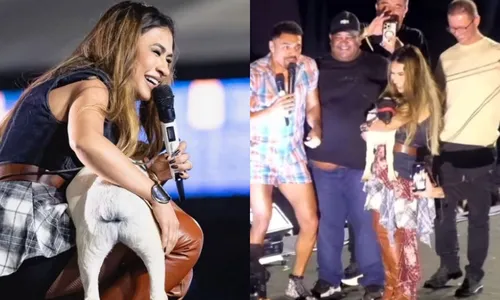 
					Simone Mendes ganha carneiro com nome do marido em show na Bahia; veja
				
				