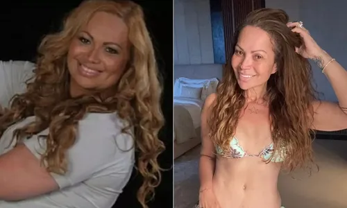 
					Solange Almeida exibe corpo após bariátrica aos 51 anos: 'Excessos'
				
				